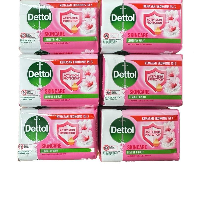 Dettol Skincare Soap 6 Pack 100g Each Activ Skin Protection Antibacterial Bar Soap for Gentle Cleansing