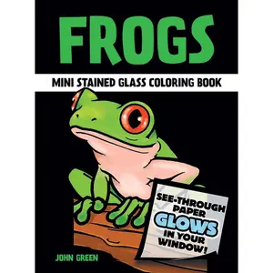 USED-Frogs Stained Glass Coloring Book by Green, John (Paperback)