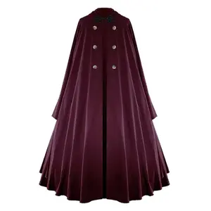 European American Hooded Cape Halloween Costume Cosplay Cloak Fashion Robe