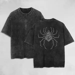 Retro Heavy Limited Vintage Hunter Phantom - Troupe Spiders" Anime Manga Double Printed Oversized Washed Tee Unisex Anime 2025 Viral Wash Anime T-Shirt, Gift for US Anime Fans BIH