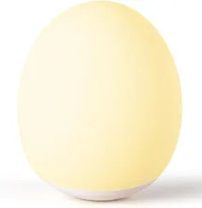 Night Light for Kids,Egg Night Light for Baby Nursery, 7 Colors Changing &30-Min Timer Portable Nursery Night Lamp forBaby Nursery & Kids Bedroom,BPA Free, Eye Caring, Soft