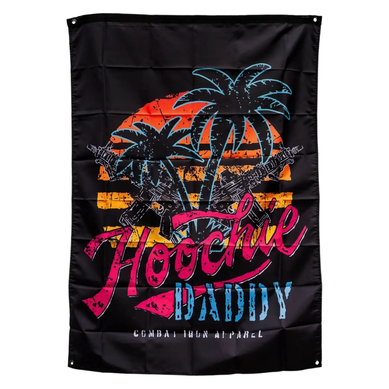 Hoochie Daddy 3' Wide 5x3 Feet Nylon Wall Mount Letter Banner - Novelty Print Christmas Flag, Home Decor Accessories, Gym Backdrop, Flags for Room, Ideal Gift