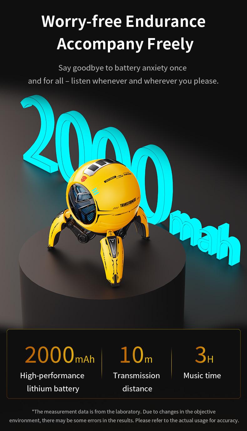 Officially Licensed Transformers Bumblebee Bluetooth Speaker (2026 New) – RGB Light, 10W Bass Subwoofer, Wireless BT 5.4, Karaoke Mode, TWS Stereo Pairing, Gaming Desk Smart , PC, iPhone & Android Compatible, Cool Tech Gift for Men, TF-Y17Pro Model Audio