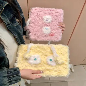 Plush Emoji Case, 360° Rotating iPad Pro 11 Inch, Air 7/6 Generation, Anti-Bend Mini 7/6, Pen Slot, Protective Cover, Casing