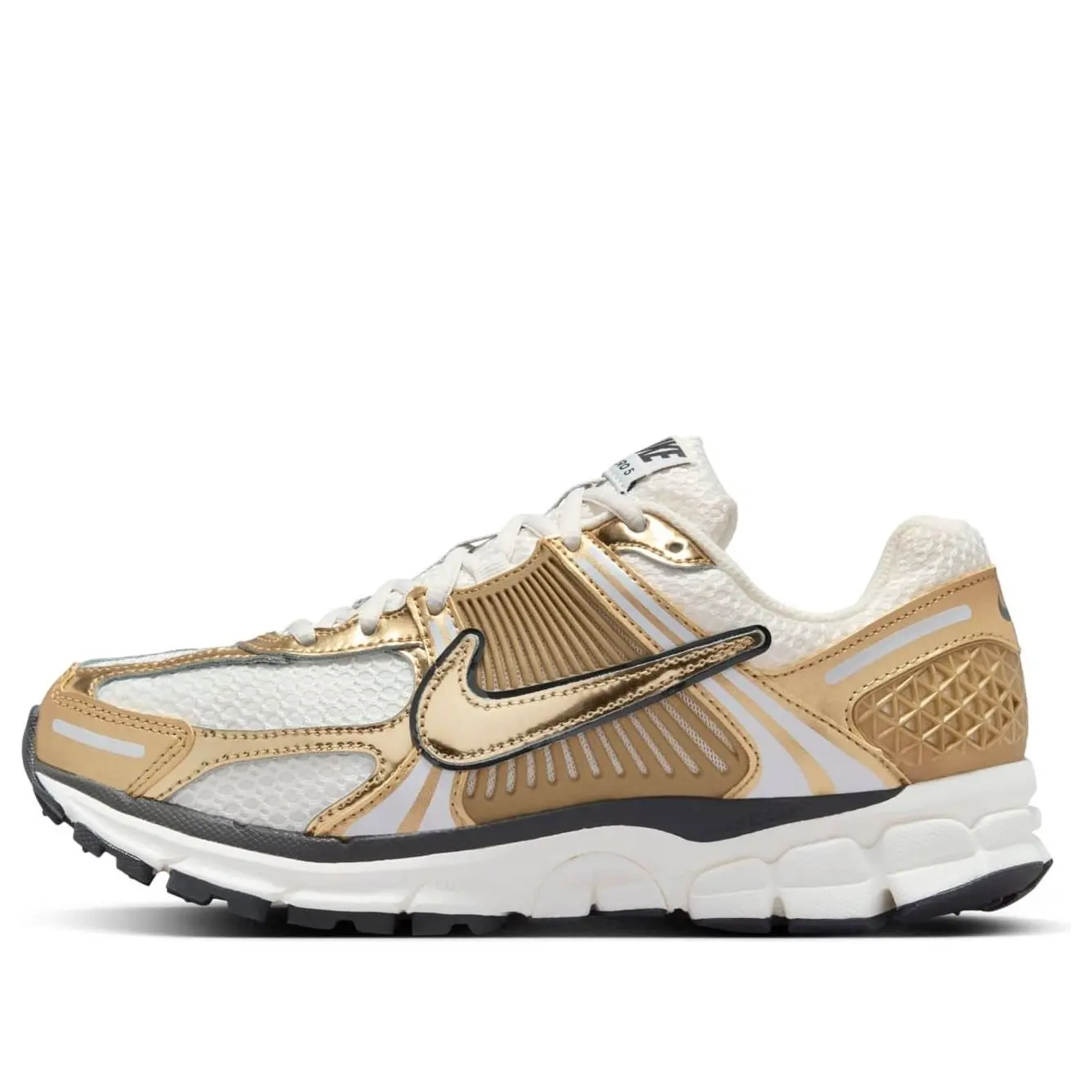 NIKE Women's Air Zoom Vomero 5 Sports Sneakers, 'Metallic Gold' Colorway, Style Code HF7723-001