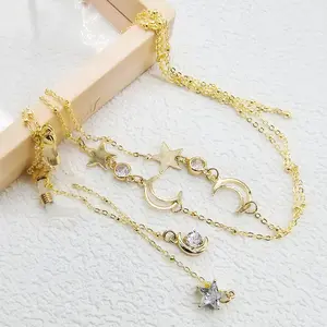 Stylish Women's Glasses Chain - Eyeglass & Sunglasses Chains Holder for Around Neck, Eyewear Retainer Strap(Stars and Moon)