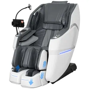 3xrelax BV-3 Thai Stretching 4D Massage Chair Full Body, Zero Gravity, 24 Massage Modes, SL-Track Shiatsu Massage Chair Recliner, Seperate Ankle Flipping, Electric Calfrest Extension & Foot Rollers, AI Voice Control, Bluetooth Speakers