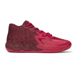 PUMA Mens X Lamelo Ball Mb.01 Team Colors Basketball Sneakers Shoes - Red PUMA Mens X Lamelo Ball Mb.01 Team Colors Basketball Sneakers Shoes - Red