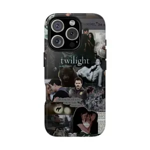 Twilight Collage Phone Case Showcasing Iconic Moments and Characters from the Saga, Twilight Tough Phone Case, Gift for fans, movie lovers, vintage graphic phone case, retro cover