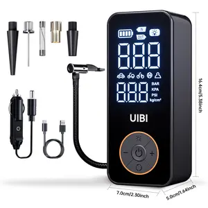 UIBI A6 Car Air Punp Portable Air Compressor 3 in 1 Multi-function Rapid Inflation 7800 mAh High-capacity Mobile Power with LED Light Travel Gadgets Electronics Accessories