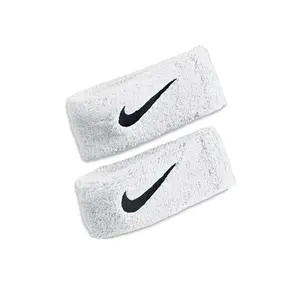 Nike Swoosh Bicep Bands - 2 Pack Terry Loop Bands for Bicep Exercises - 79% Cotton 18% Nylon 3% Spandex - Perfect for Workouts & Fitness - No Warranty