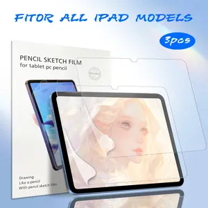 3pcs Matte Paper Writing Screen Protector Film for iPad Pro M4 13-Inch, Anti-Scratch, Ultra Transparent, Durable Protection