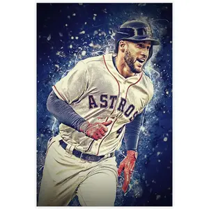 George Springer Poster Baseball 6 Canvas Poster Wall Art Decor Print Picture Paintings for Living Room Bedroom Decoration