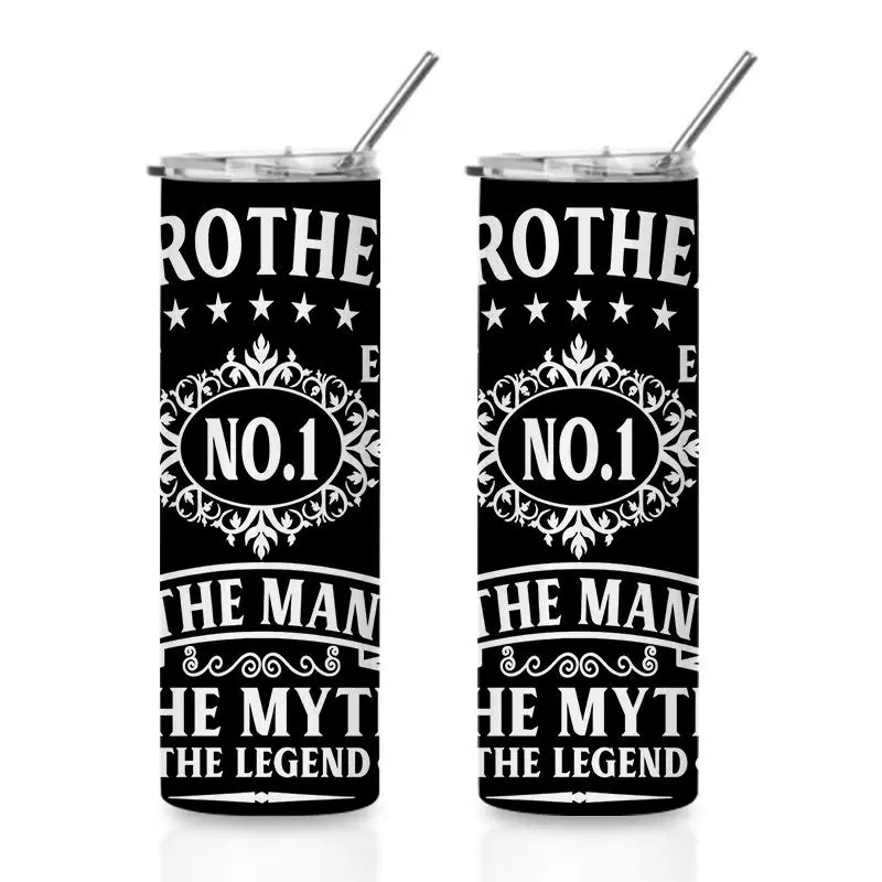 20oz Best Brother Ever No.1 The Man The Myth The Legend Stainless Steel Tumbler， Tumbler with Lid Vacuum Insulated Travel Mug， Coffee Cups With Lids， Perfect Gifts For Birthday Holidays Gifts