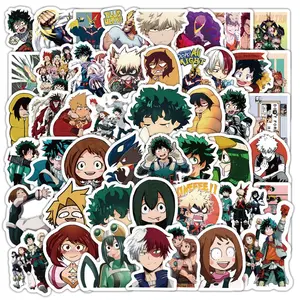 100PCS My Hero Academia Anime Waterproof Vinyl Stickers Pack - Decals for Laptop, Water Bottle, Phone Case - Manga Gift for Anime Fans