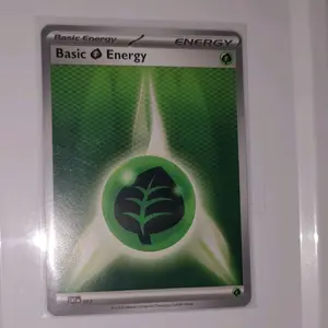 Pokemon Basic Grass Energy Black and White 2025 #017 Collectible Trading Card Mewtwo Vs Genesect Series