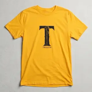 TRUUTH Menswear Casual Round Neck Short-Sleeve Unisex Streetwear T-Shirt
