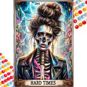 5D DIY Full Drill Round Diamond Painting - Diamond Art Kit Skull Jacket Mosaic, Canvas - DIY Decorative Painting, Home Wall Decor, Handicraft, Great for Halloween and Christmas, Independence Day, Birthdays, and Anniversary Gifts.