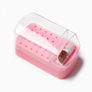 30 Holes Nail Drill Bit Storage Box, Nail Drill Bit Display Box, Nail Drill Bit Organizer, Nail Drill Bit Holder, Manicure & Pedicure Tools