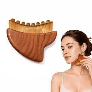 2-in-1 Gua Sha & Lymphatic Drainage Tool, for Jawline Sculpting Tension Relief Lymphatic Drainage Anti-Aging Tools for Face Neck Body Daily Firming Unisex Gift