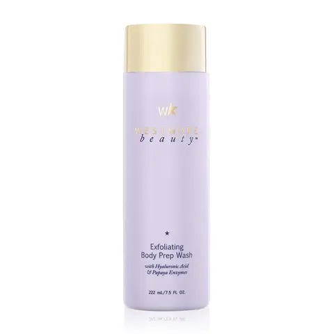 Westmore Beauty Exfoliating Body Prep Wash with Papaya Enzymes, Volcanic Minerals, and Hyaluronic Acid for Smooth, Moisturizing, Hydrated Skin