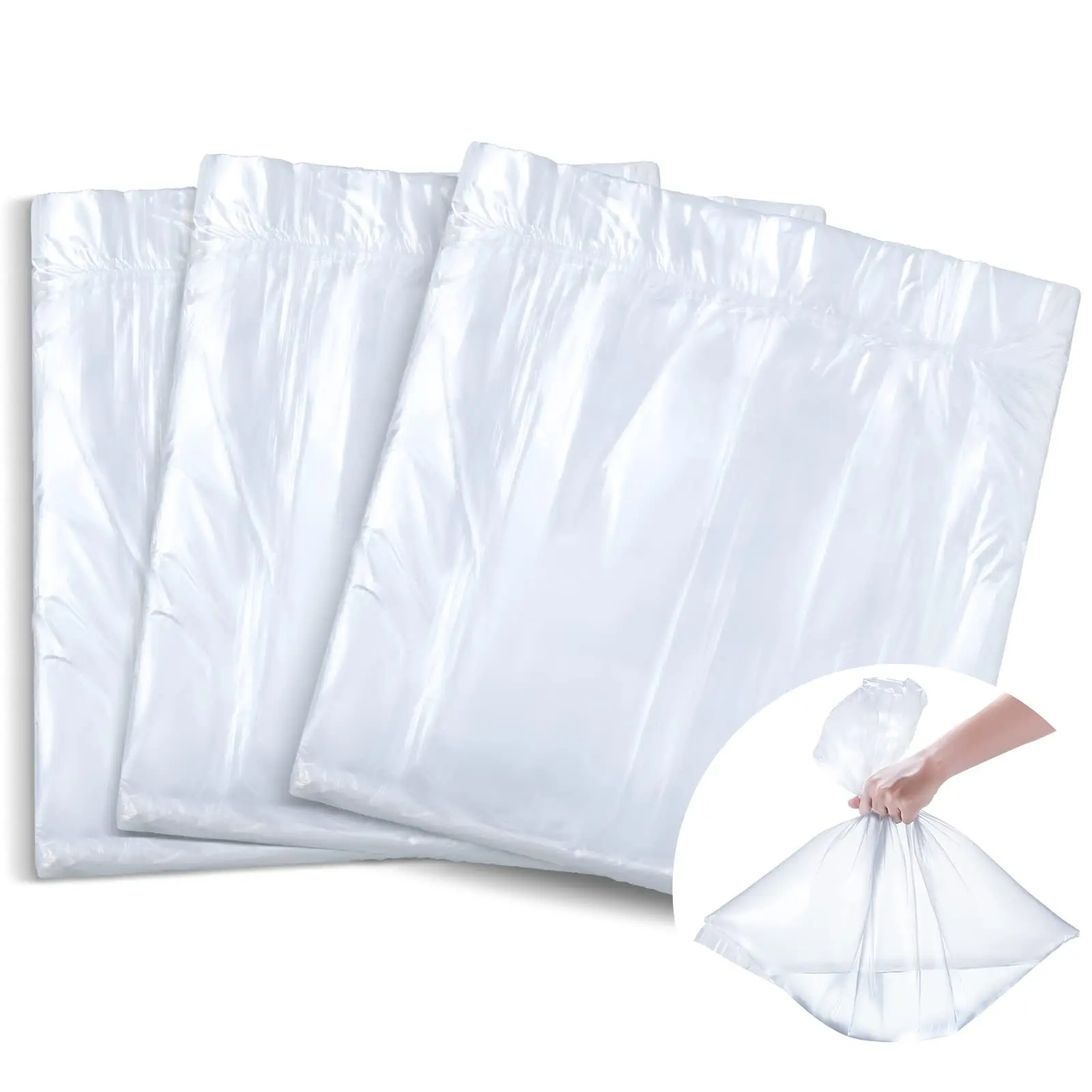 Disposable Foot Bath Liners 100 Pieces Sturdy Plastic 25x23 Inches Foldable Lightweight for Spa Salon Home Reflexology Center