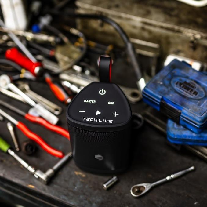 Tech-Life Boss Premium Portable Bluetooth Speaker - Waterproof Outdoor Party Speaker with Amazing Sound Heavy Bass No Distortion 12hr Batt Pair 100 Together for Ultimate Portable Speaker System