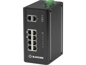 Black Box Industrial (8) 10/100/1000 PoE + (2) Gigabit Ethernet Switch Black Box Industrial (8) 10/100/1000 PoE + (2) Gigabit Ethernet Switch