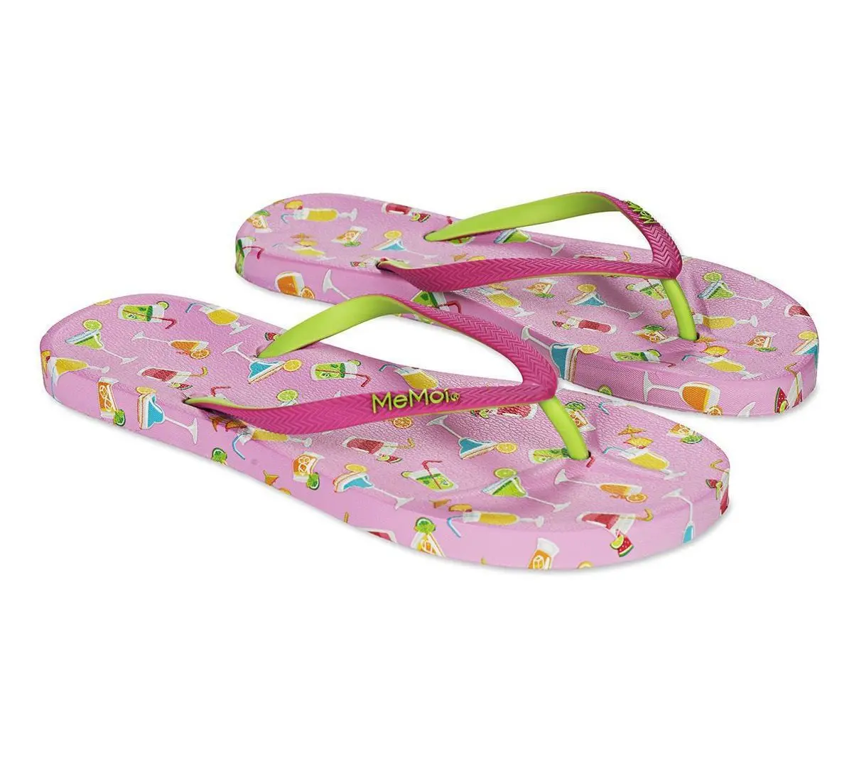 MeMoi Women's Flip Flops & Mesh Bag Set