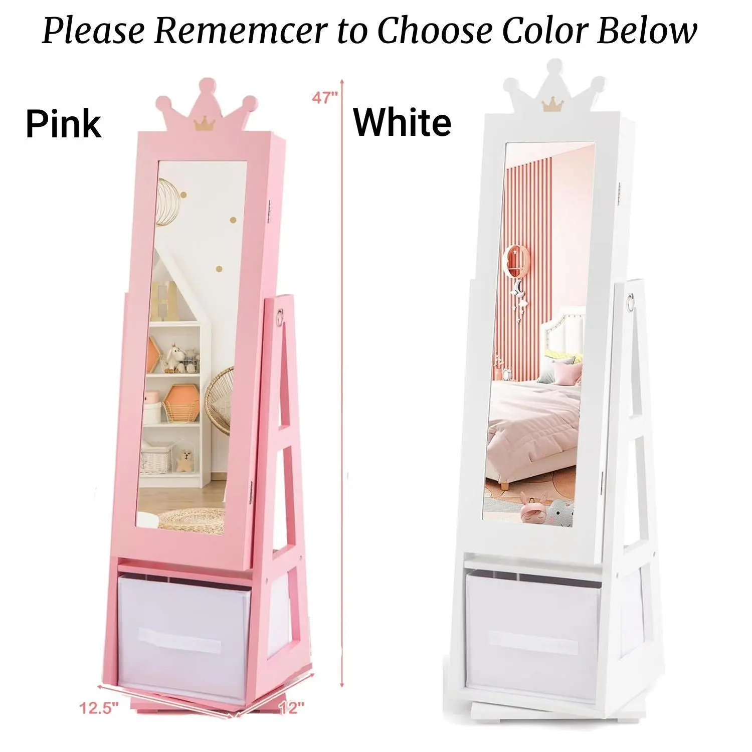 47" Crown Theme - 360° Swivel Base 