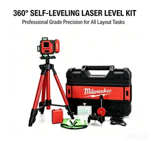 Milwaukee 16-Line Green Laser Level | Self-Leveling Laser Tool for Construction Renovation Flooring Installation