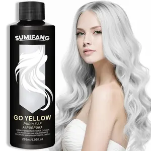 Silver Semi-permanent Dyeing Shampoo, Hair Dyeing Fast Dyeing, Lasting and Non-fading, Sweet Smell, for Up to 80% Less Breakage vs Untreated Hair, Hair Coloring