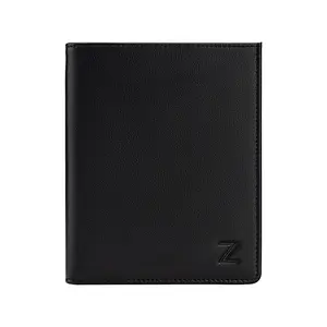 Easy Access RFID Protected Leather Stylish Passport Holder Mens Wallet Travel Essentials Security Organizer Durable