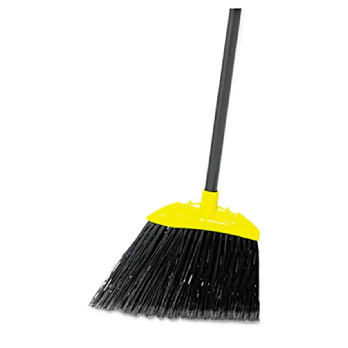 212 MAIN Lobby Pro Broom - Rubbermaid-Designed Cleaning Broom with Corrosive-Resistant Polypropylene Bristles, 28 in Metal Handle, Black-Yellow Cut Shape, Easy Sweeping Design, Ideal for Vinyl Surfaces, 35 in Overall Length