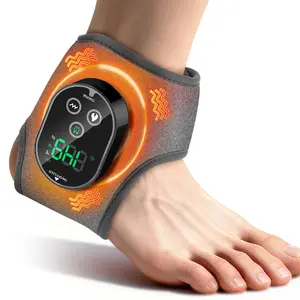 A Versatile Wireless Electric Massager with Pneumatic Vibration And Heating Features, Designed for Various Body Parts, Equipped with an LCD Screen. It Has Adjustable Settings, a Sleek And Lightweight Design,Durable ,supportive foot brace
