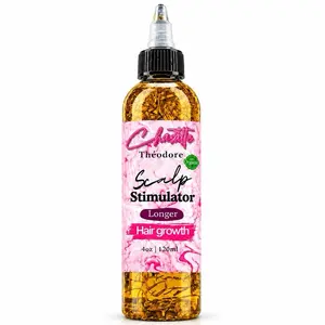 Scalp Stimulator Hair Growth Oil – Botanical Rosemary Hair Oil for Thicker, Fuller Looking Hair, Nourishes Dry Scalp, Strengthens Hair & Helps Reduce Breakage, 4 oz