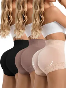 High Waist Lace Shapewear Panty with Anti-Roll Silicone Band, Stretchy Breathable Fabric, Seamless Tummy Control and Butt Lifting Shorts, Elegant Lightweight Body Shaper for Everyday Confidence
