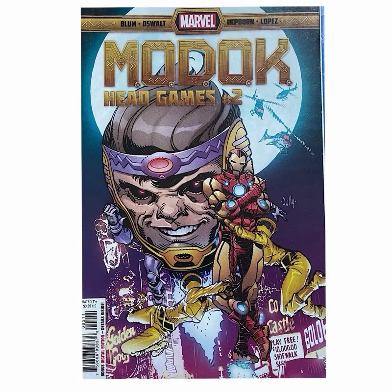 Modok Head Games 1-4 Complete Set, Marvel Hulu TV Show Collectible (2021)