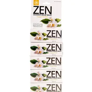 ZEN Women's Relief Balm Soothing Jasmine 5 Pack Infused with Jasmine Oil for Women's Comfort India Made