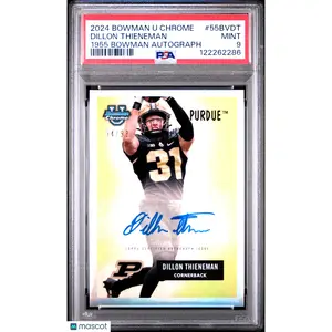 2024 Bowman U Chrome 1955 Bowman Auto Dillon Thieneman #55BVDT 94/99 PSA 9 Topps