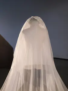 New High-End Long Tulle Veil, Double-Layered Forest-Style, Extra-Long Bridal Veil for Photos, Wedding Veil, Wedding Headpiece
