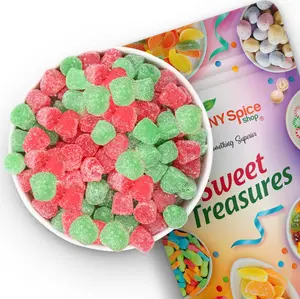 NY Spice Shop Christmas Spice Drops - Christmas Candy - Red and Green Jellies - Christmas Party Favor Jelly Snack Snack Candy Chewy Gummies Gummy Gel