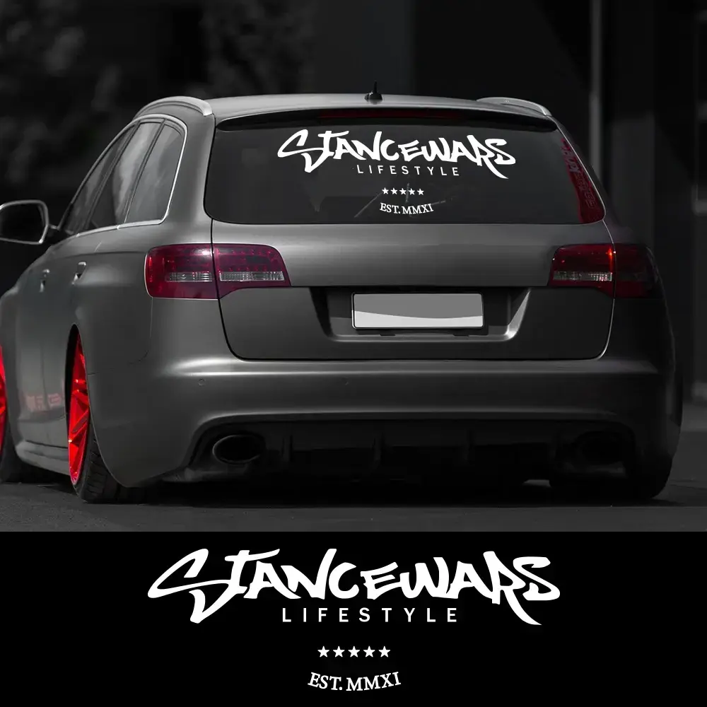 Stancewars JDM Car Windshield Stickers Banner Vinyl Waterproof Automobiles Windscreen Decoration Decals Trim Styling Accessories