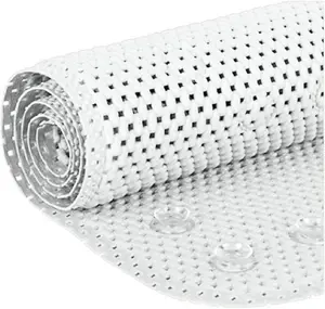 Solid color anti slip bathtub mat  1 count extra long bath massage mat suction cup design safety shower bathtub mat
