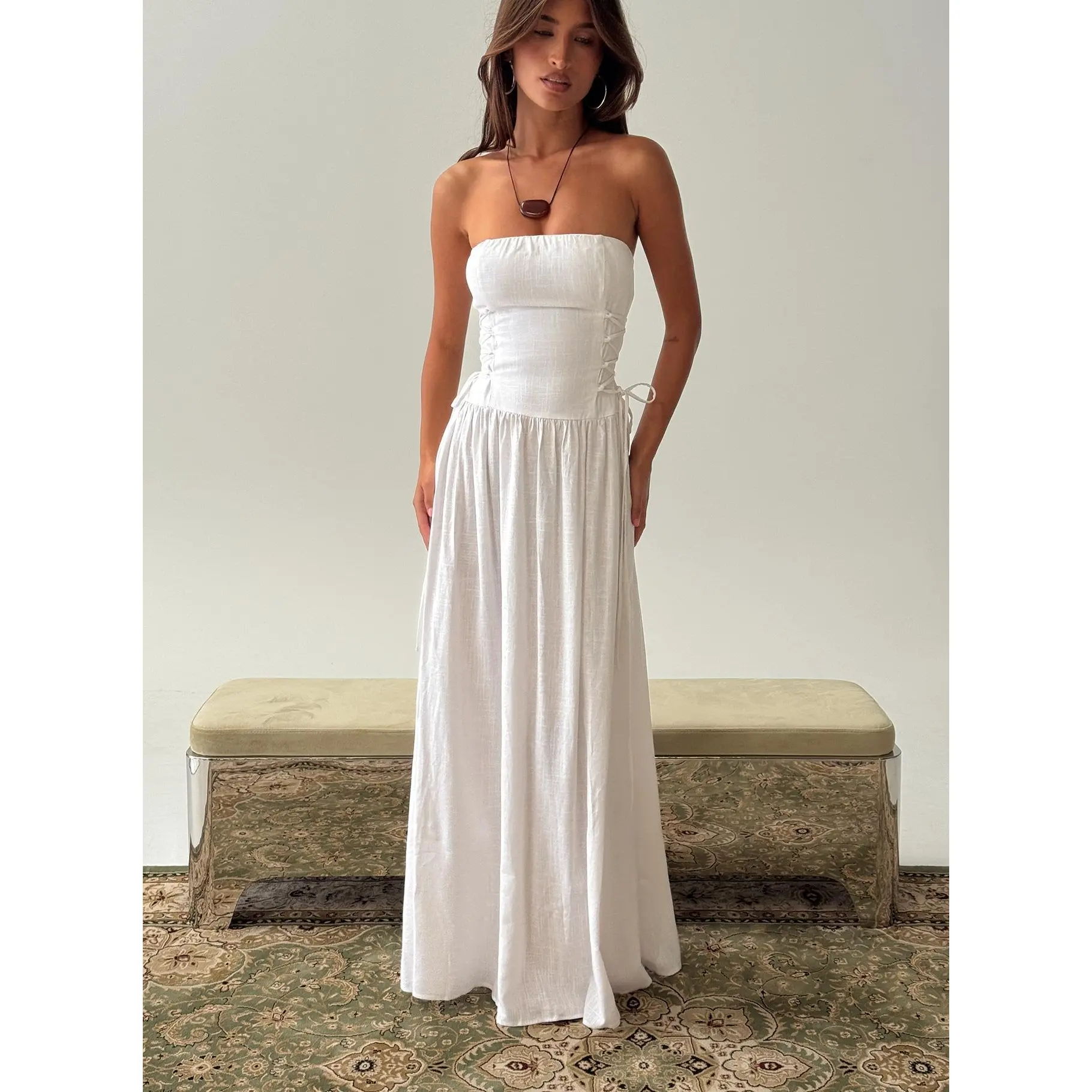 So Far So Good Maxi Dress White