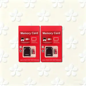 Flash memory card - Micro SD card, micro TF storage card, with adapter. Plug and play, compatible with mobile phones, cameras, players, etc. Suitable for game consoles, monitors, headphones, speakers.