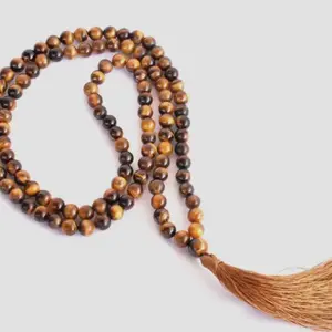 Tigers Eye Mala Beads 8mm for Meditation and Grounding