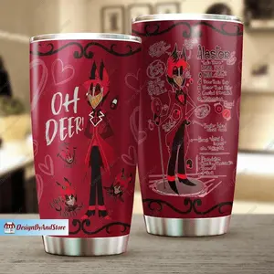 Hazbin Hotel Tumbler, Alastor Stainless Tumbler
