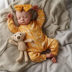 BABESIDE Lifelike Reborn Baby Dolls 20Inch Full-body Vinyl Real Life Baby Dolls with Toy Accessories for Kids Age 3+ Perfect Gifts for Mother's Day Valentine's Day Children's Day & Christmas Baby Bottle Birth Card
