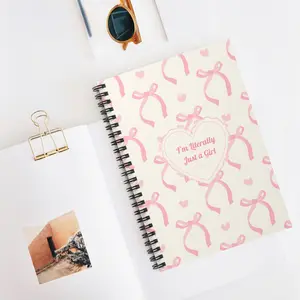 I'm Literally Just a Girl – Pink Coquette Journal, 118 Ruled Pages for Brain Dumps, Ideas, Manifestations, Dreams, To-Do Lists & Personal Diary – Perfect for Goal Setting, Creative Writing, Daily Inspiration & Organization
